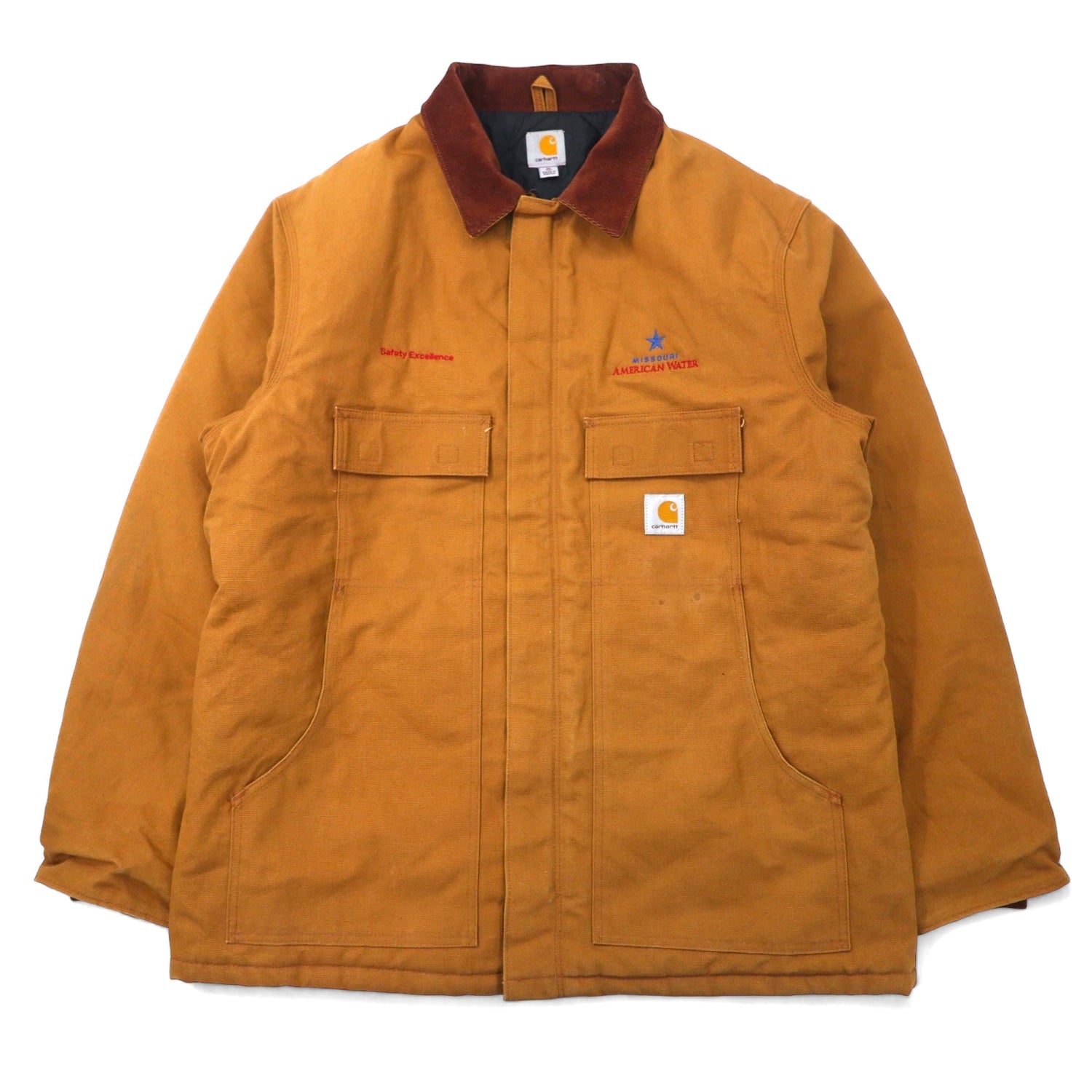 Carhartt ダック トラディショナルコート カバーオール XL ベージュ コットン ドローコード 襟コーデュロイ キルティングライナー –  日本然リトテ