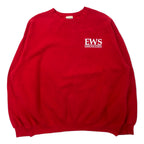 Lee College Print Sweatshirt XL Red Cotton Heavyweight Back Print EWS Made in Honduras