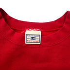 Lee College Print Sweatshirt XL Red Cotton Heavyweight Back Print EWS Made in Honduras