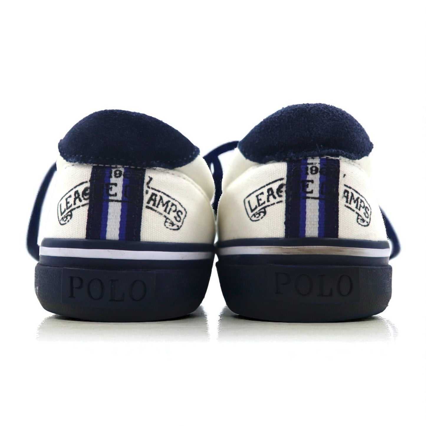 Ralph Lauren low-top sneakers, size 25.5cm, canvas, THORTON III-NE, skull patch, 01087 J18