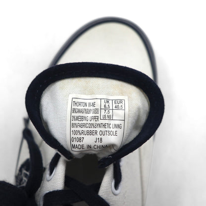 Ralph Lauren low-top sneakers, size 25.5cm, canvas, THORTON III-NE, skull patch, 01087 J18