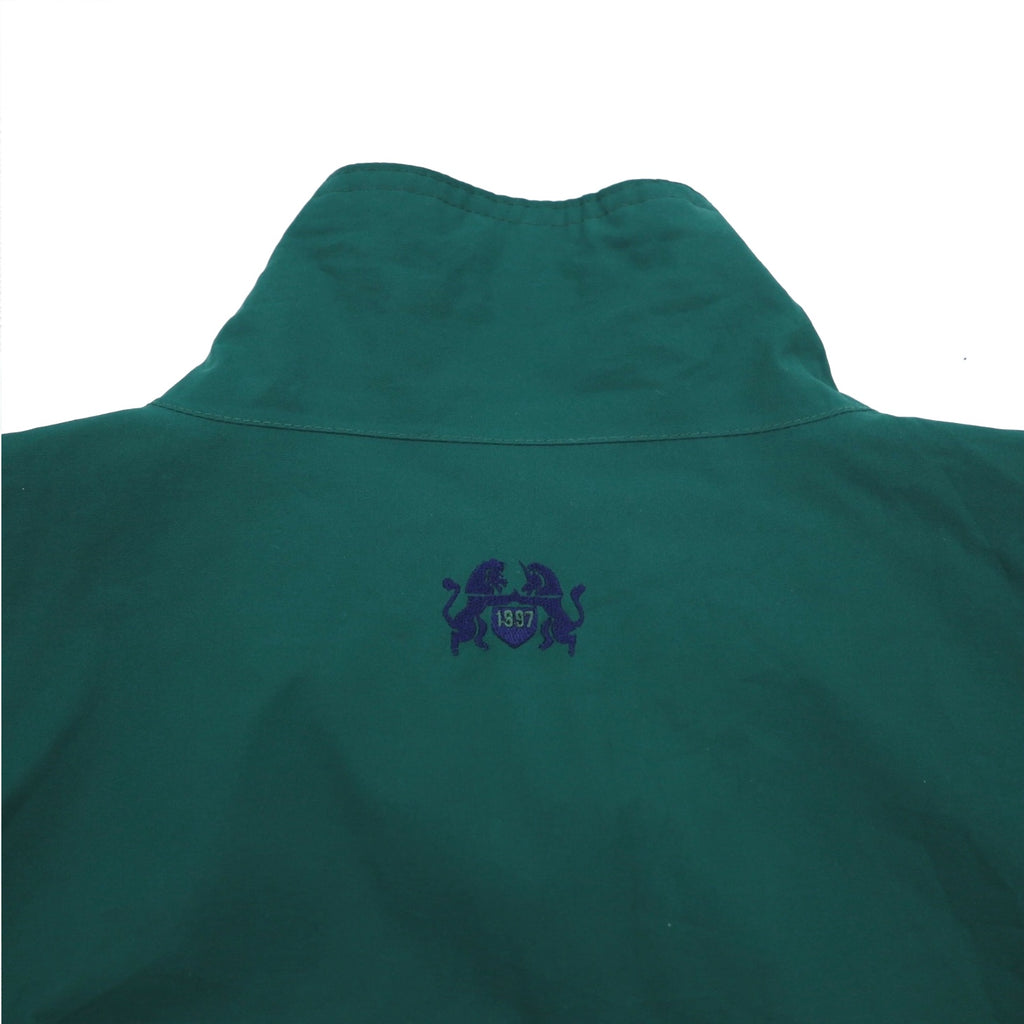 Vintage 90s USA Made Windbreaker TOURNEY 90s USA Made Gore-Tex Nylon Jacket XXL Green Navy Waterproof