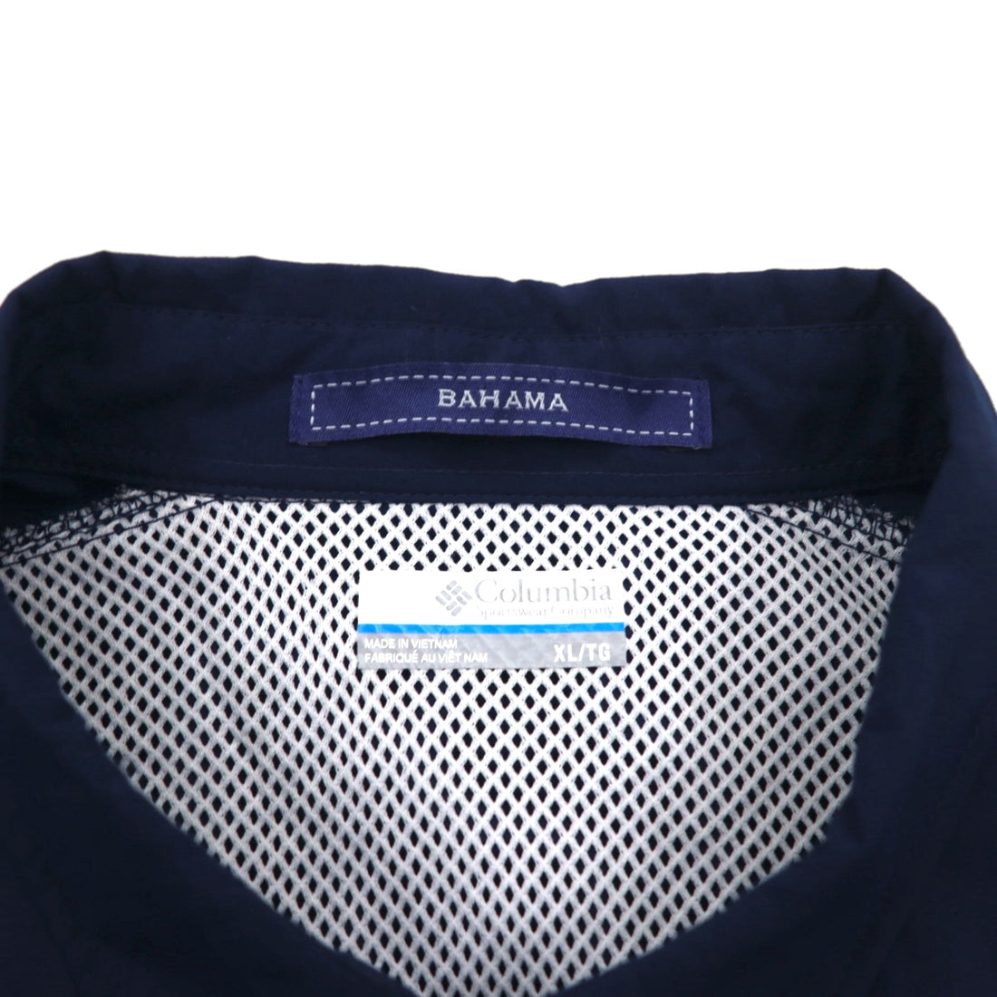 Columbia PFG バハマ2 Bahama ll ショートスリーブシャツ フィッシングシャツ XL ネイビー ナイロン OMNI-SHADE オムニシェード FM7047
