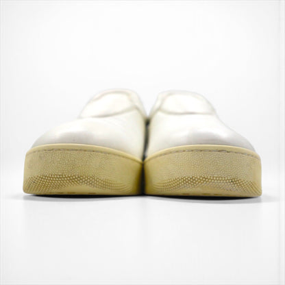 CELINE プルオン PULL ON レザー スリッポン スニーカー 27cm ホワイト 35 314533RPOC.01OP フィービー期 イタリア製