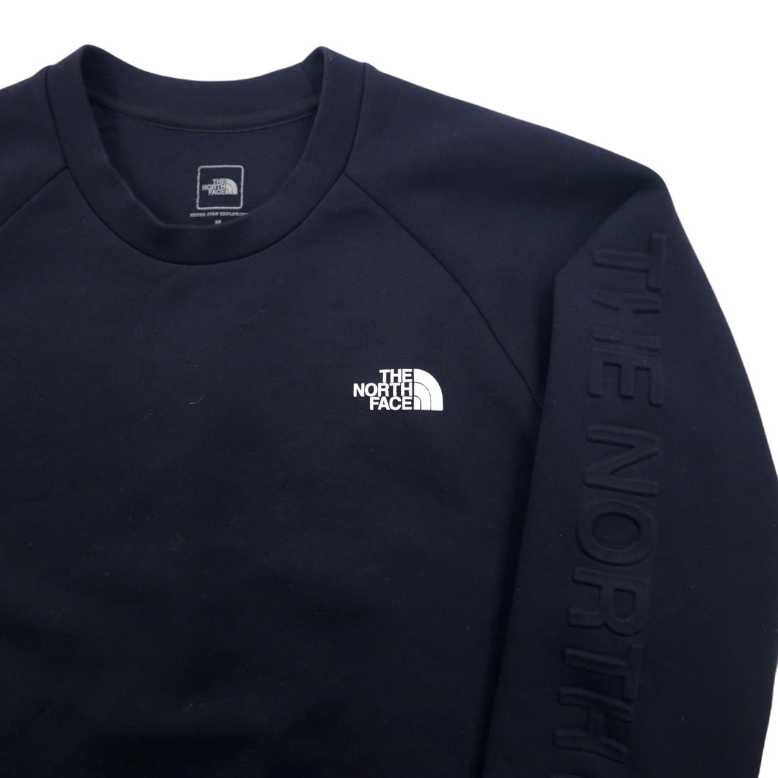 THE NORTH FACE Tech Air Sweat Crew NT12087, Medium, Black, Polyester, Rayon, Sleeve Logo