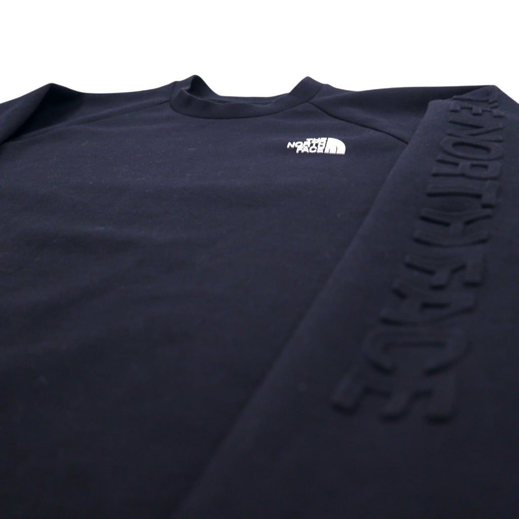 THE NORTH FACE Tech Air Sweat Crew NT12087, Medium, Black, Polyester, Rayon, Sleeve Logo
