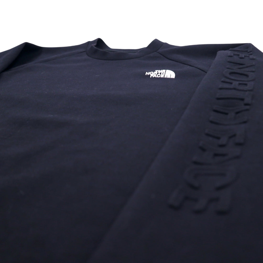 THE NORTH FACE Tech Air Sweat Crew NT12087, Medium, Black, Polyester, Rayon, Sleeve Logo