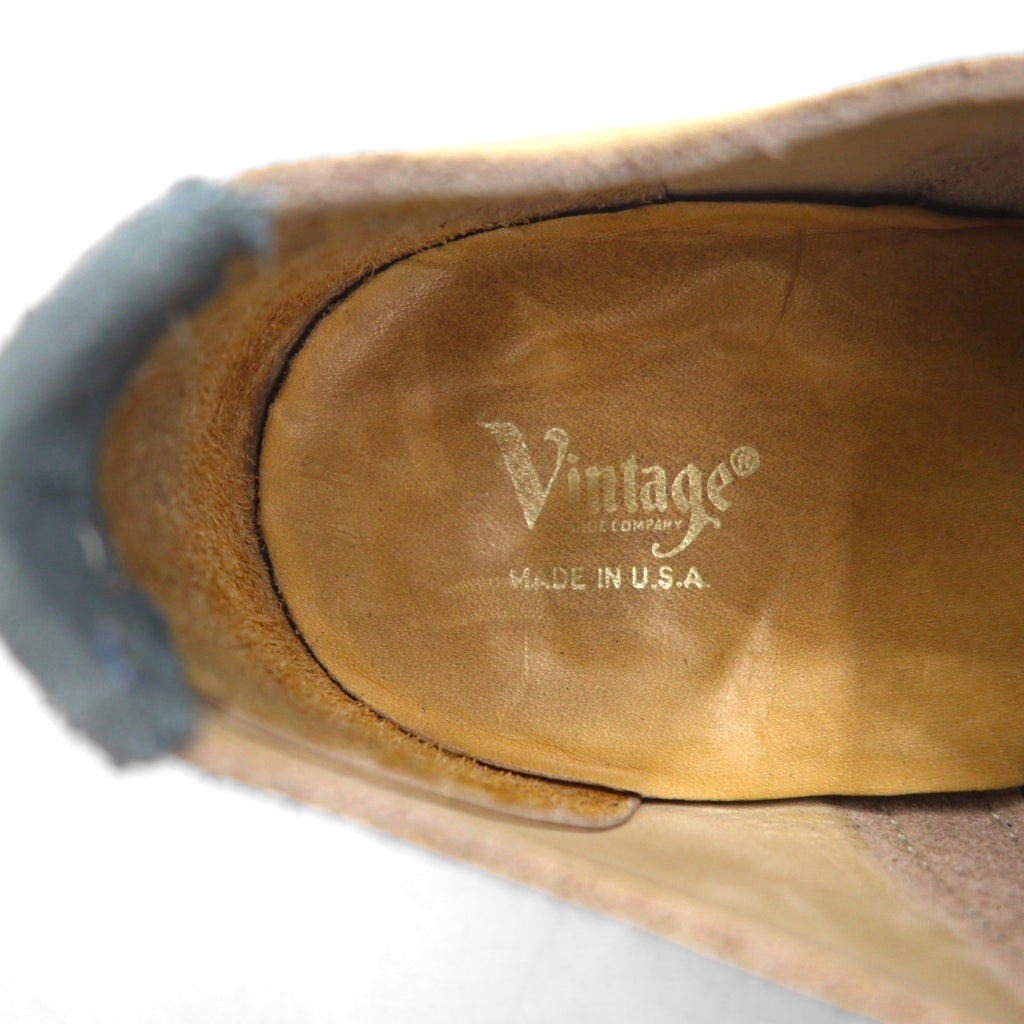 Vintage Shoe Company USA-Made Suede Leather Saddle Shoes, Size 26cm, Beige, V01688, T19138