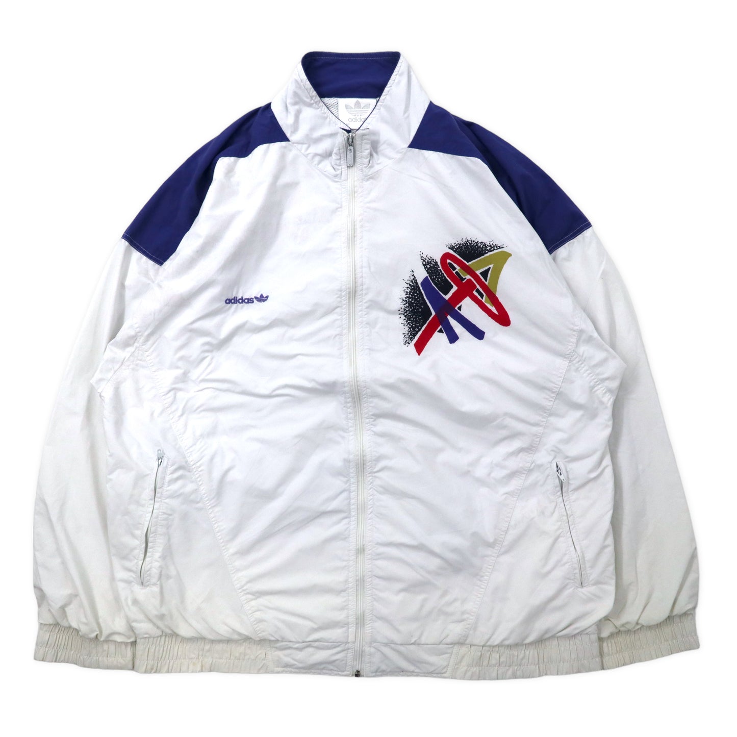 Adidas 80's old Yugoslavia MADE Windbreaker Jersey XL White