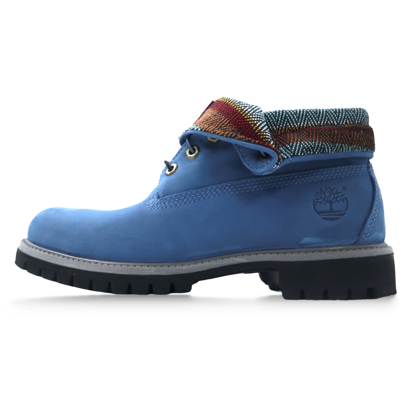 Timberland ロールトップブーツ 26.5cm コペン ブルー レザー 6445A ウォーターバック ウィズ バハプリント Earthkeepers