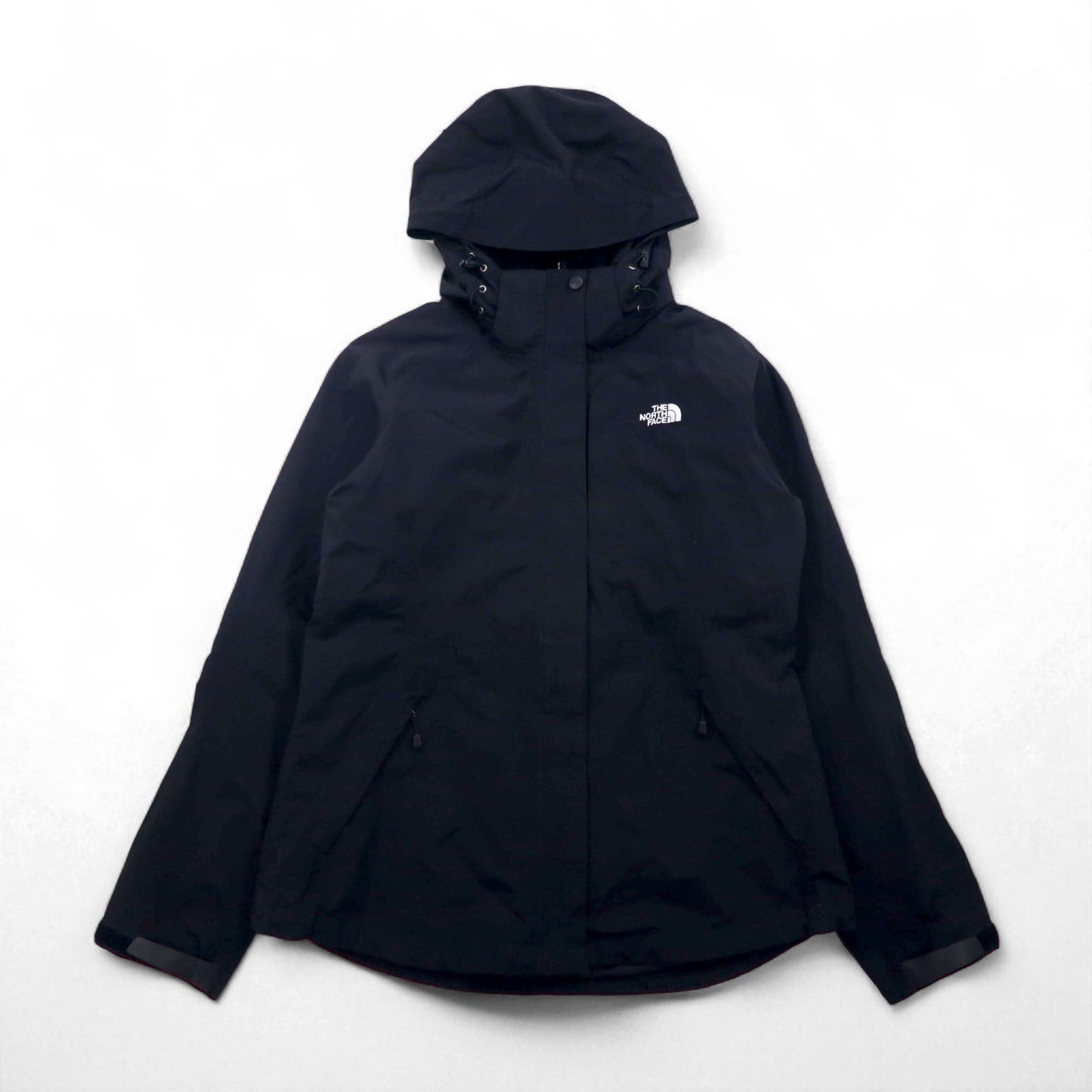 THE NORTH FACE HYVENT Mountain Parka, Black, Waterproof, Boundary Triclimate Jacket, AMVD Double Zip, US Standard