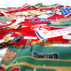 Reyn Spooner Aloha Shirt, Size L, Red, All-Over Print, Cotton, MLB, Boston Red Sox, Chest Pocket