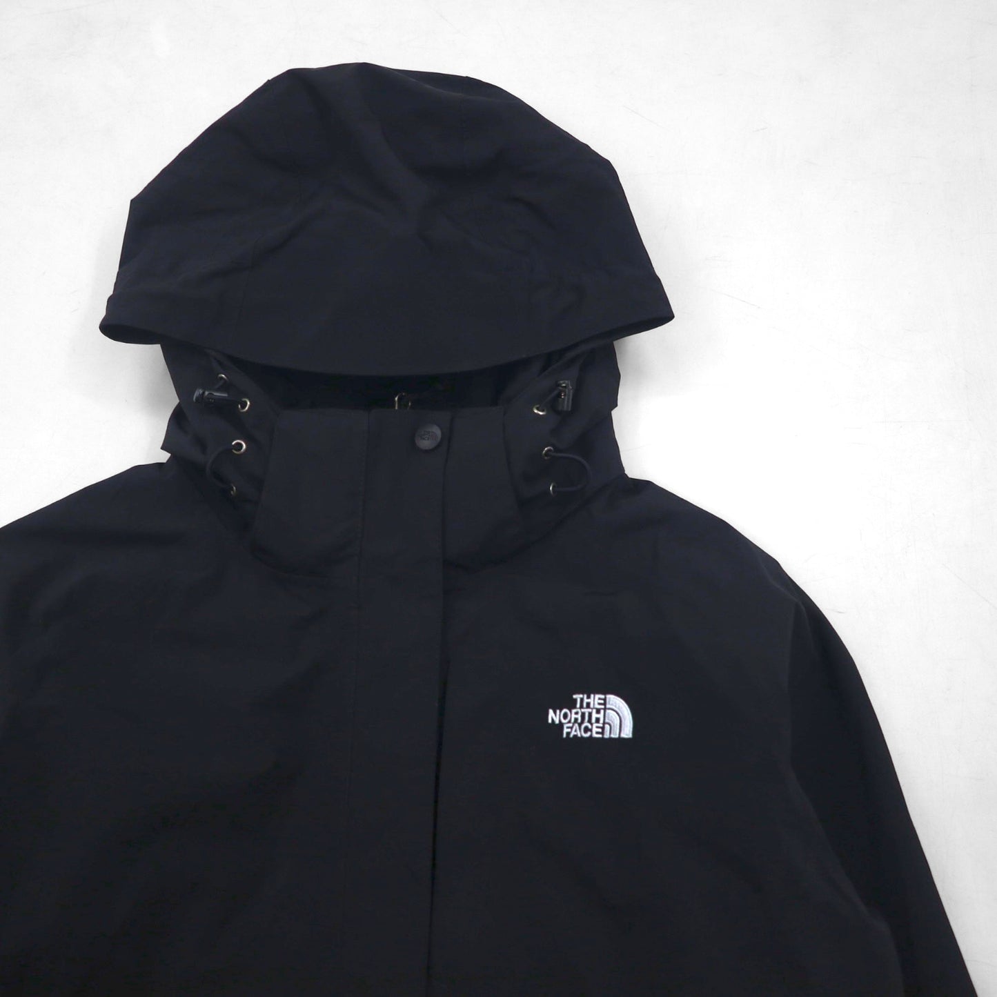 THE NORTH FACE HYVENT Mountain Parka, Black, Waterproof, Boundary Triclimate Jacket, AMVD Double Zip, US Standard