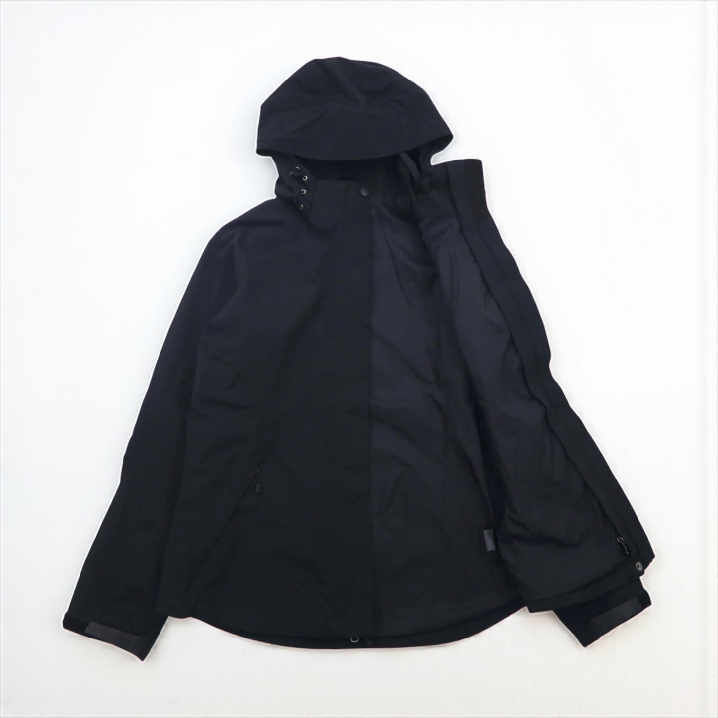 THE NORTH FACE HYVENT Mountain Parka, Black, Waterproof, Boundary Triclimate Jacket, AMVD Double Zip, US Standard