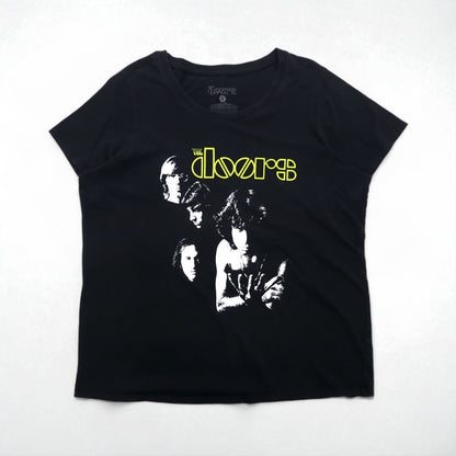 THE DOORS ドアーズ オフィシャル ロック バンド Tシャツ L ブラック コットン