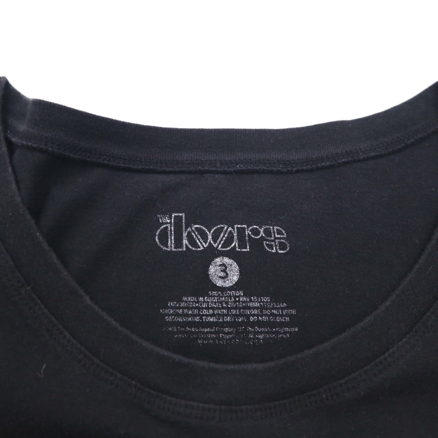 THE DOORS ドアーズ オフィシャル ロック バンド Tシャツ L ブラック コットン