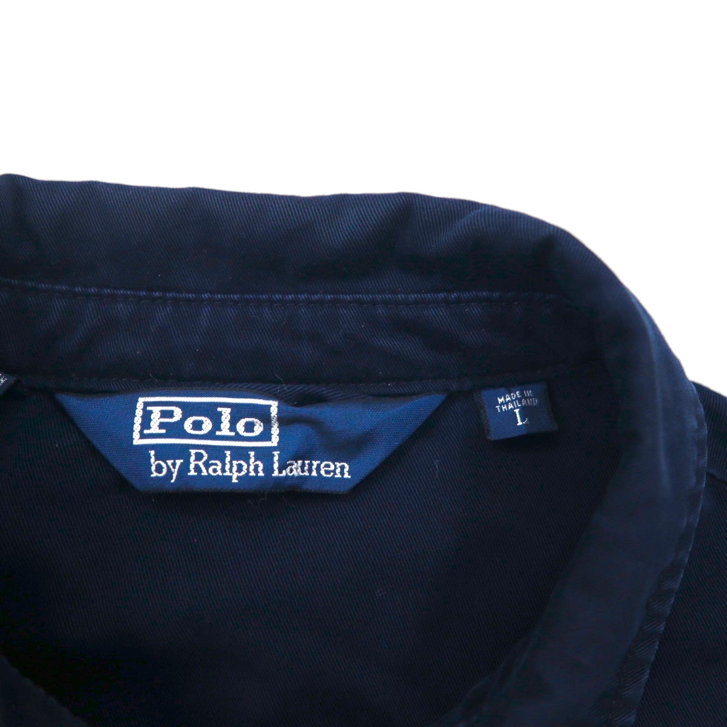 Polo Ralph Lauren 90s Swing Top Harrington Jacket, Size L, Navy, Small Pony Embroidery, Chin Strap