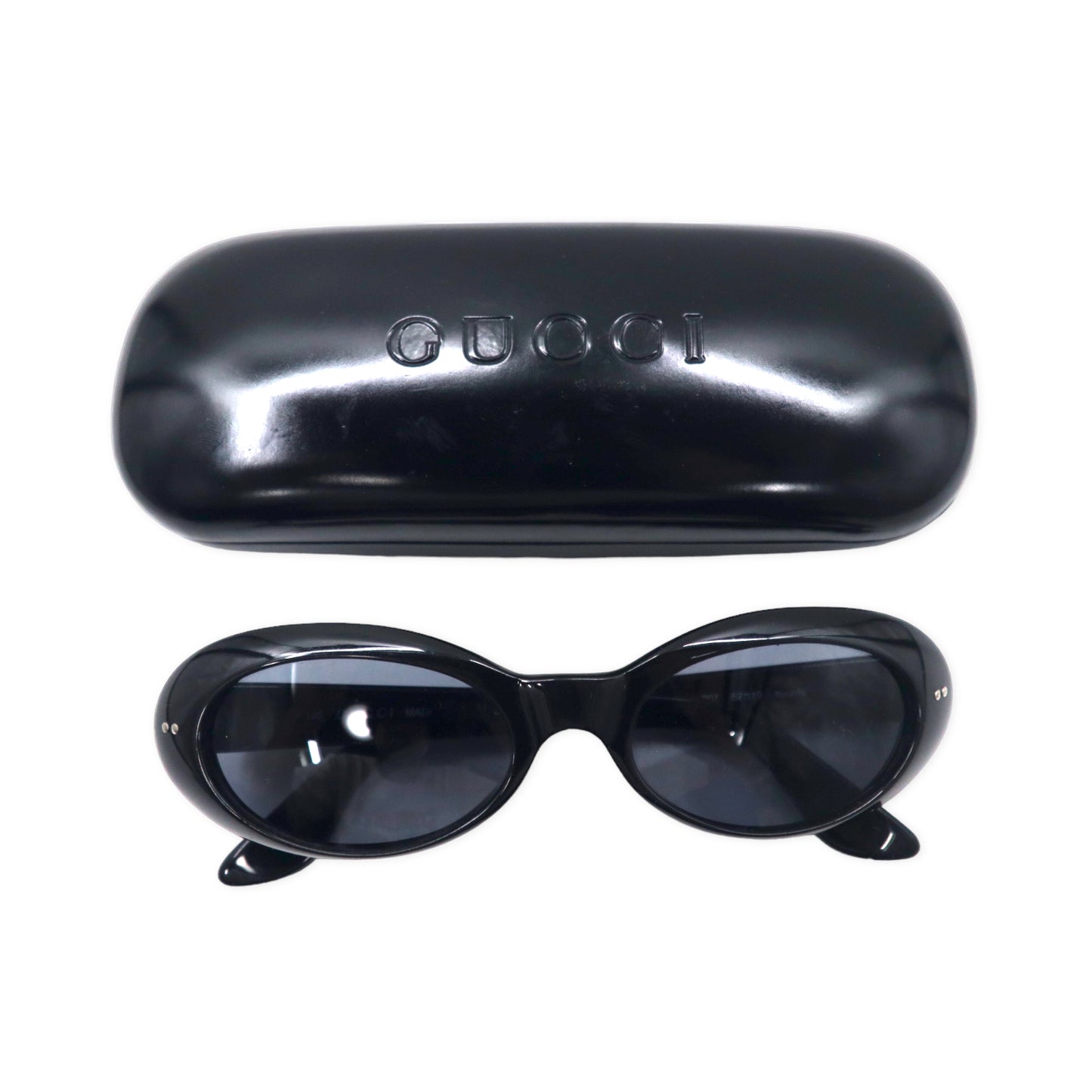 GUCCI Oval Sunglasses Black 135 GG2413 807 52⬜︎19 – 日本然リトテ