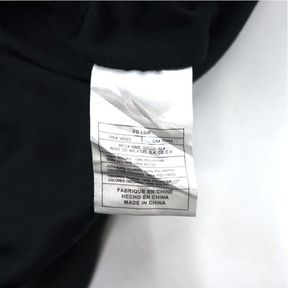 NIKE 00年代 フーデッド ナイロンジャケット L ブラック スウォッシュ 袖ロゴ