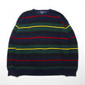 NAUTICA 90年代 ニット セーター 2XL マルチカラー コットン ボーダー ビッグサイズ