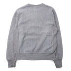 Champion Reverse Weave Sweatshirt L Grey Cotton Blue Single Tag Reprint REVERSE WEAVE Made in Honduras