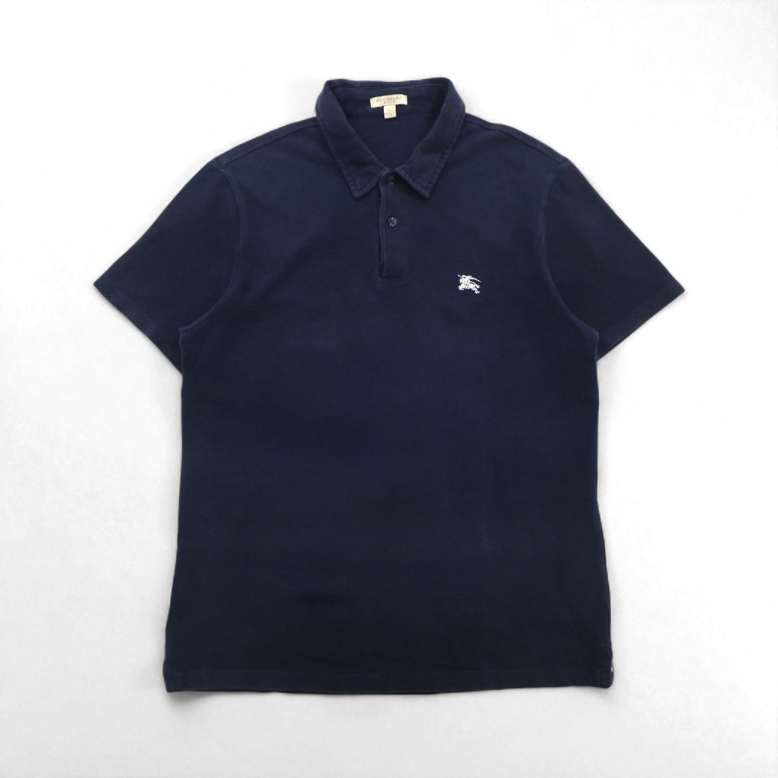 BURBERRY BRIT Nova Check Polo Shirt, Size XL, Navy, Cotton, Pique, Single Logo Embroidery, Made in Turkey