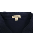 BURBERRY BRIT Nova Check Polo Shirt, Size XL, Navy, Cotton, Pique, Single Logo Embroidery, Made in Turkey