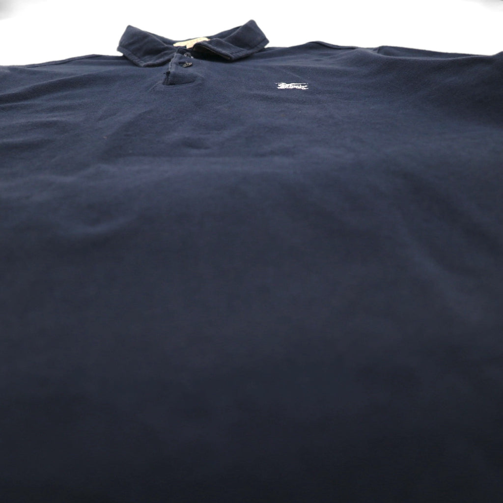 BURBERRY BRIT Nova Check Polo Shirt, Size XL, Navy, Cotton, Pique, Single Logo Embroidery, Made in Turkey