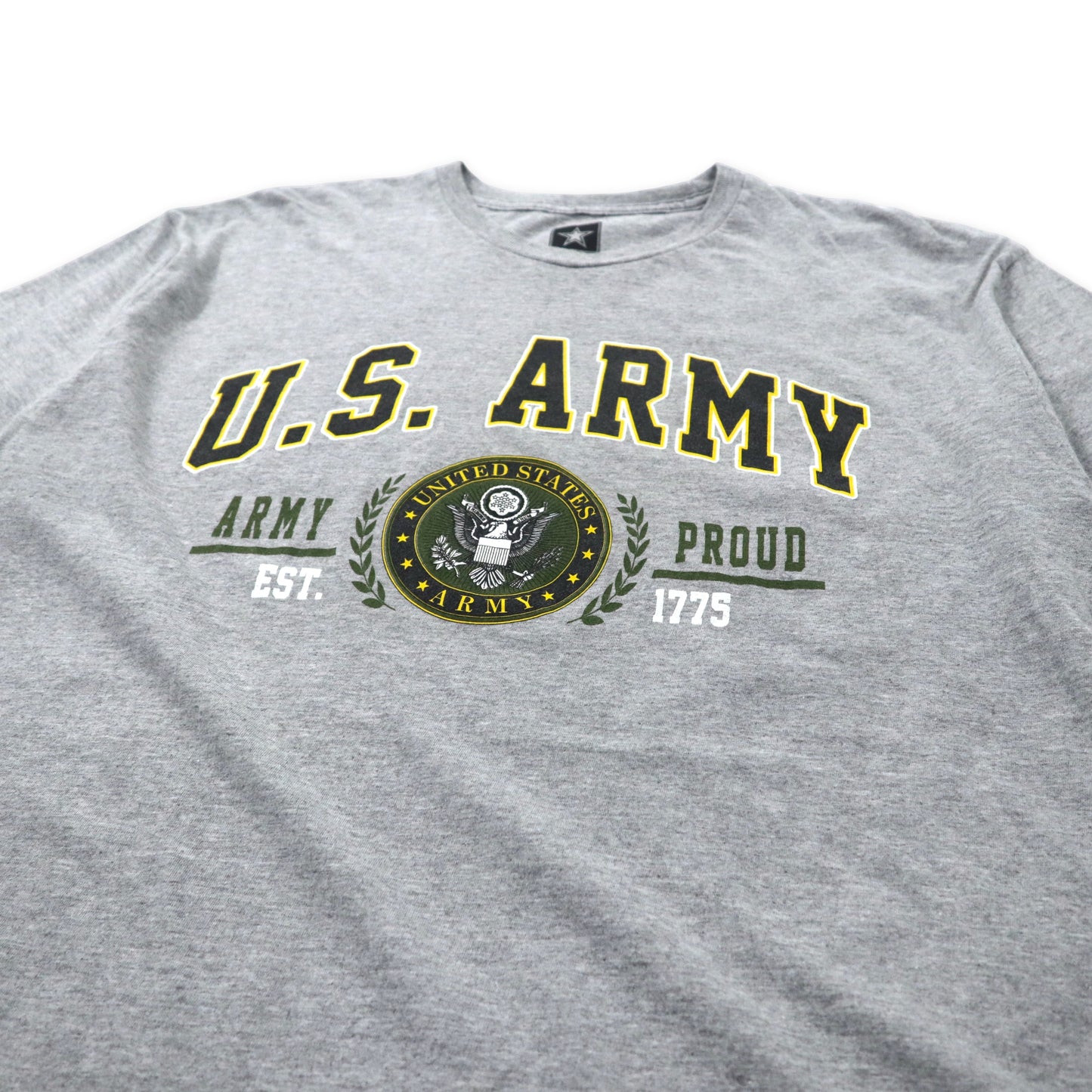 U.S.ARMY プリントTシャツ XL グレー コットン ミリタリー