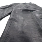 Bell Maxim 2タック ワイド レザーパンツ スラックス XL ブラック 牛革 日本製