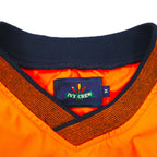 90s Vintage Sport Jacket, Piste Pullover, Nylon Jersey, Size M, Orange, IVY CREW