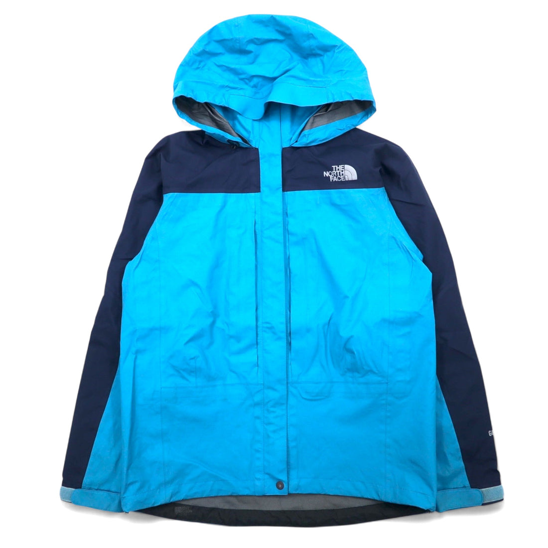 THE NORTH FACE Raintex Plasma Gore-Tex Waterproof Mountain Parka Set Up L Blue Navy Nylon NPW11402