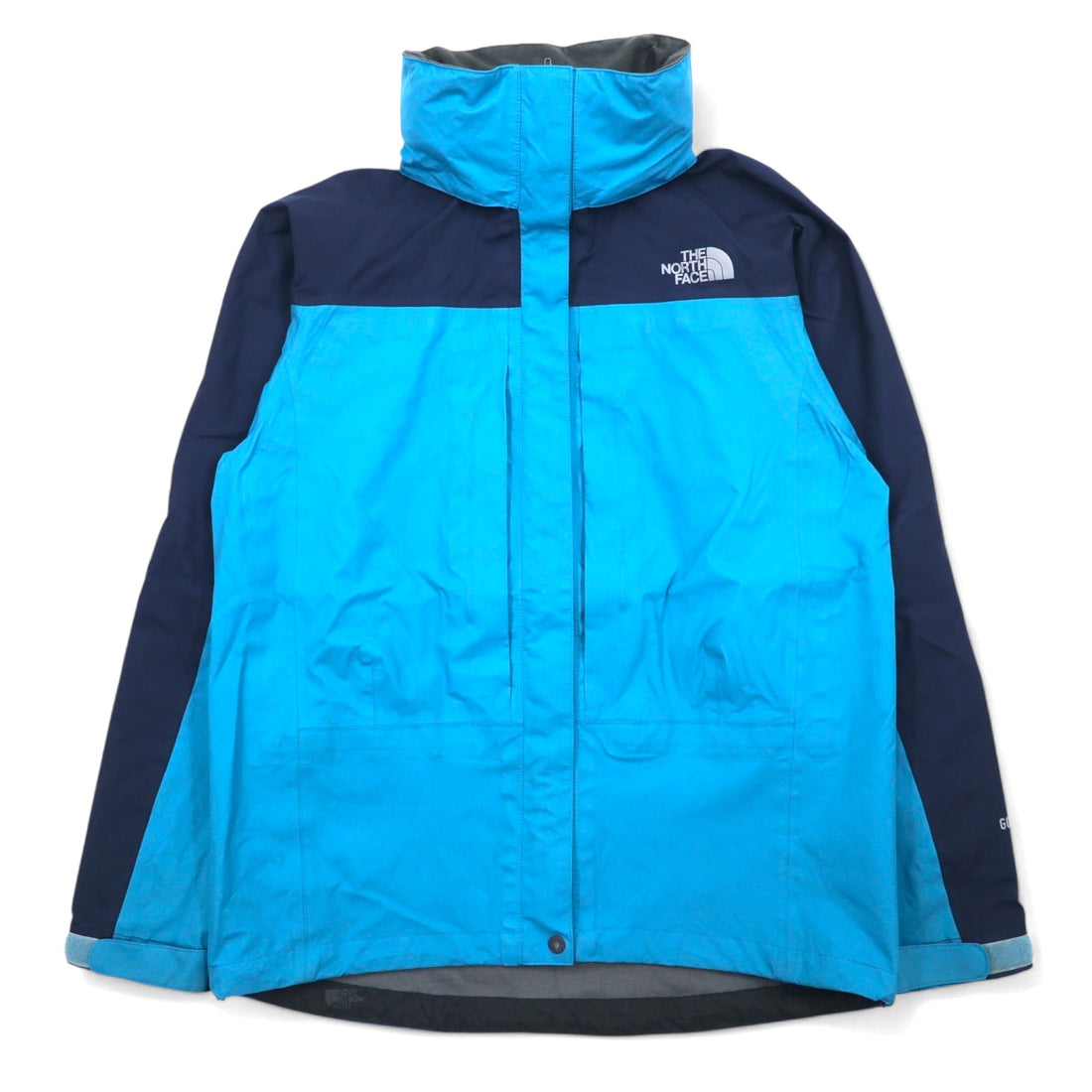 THE NORTH FACE Raintex Plasma Gore-Tex Waterproof Mountain Parka Set Up L Blue Navy Nylon NPW11402