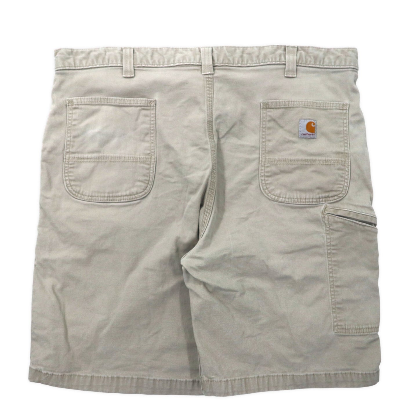 carhartt ショート ワークパンツ ハーフパンツ 42 ベージュ コットン relaxed fit ビッグサイズ