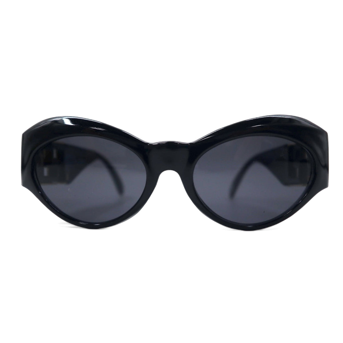 日本然リトテ-古着オンライン-GIANNI VERSACE オールド キャットアイ フォックス サングラス ブラック サイドロゴ-GIANNI VERSACE Vintage Cat Eye Fox Sunglasses Black Side Logo