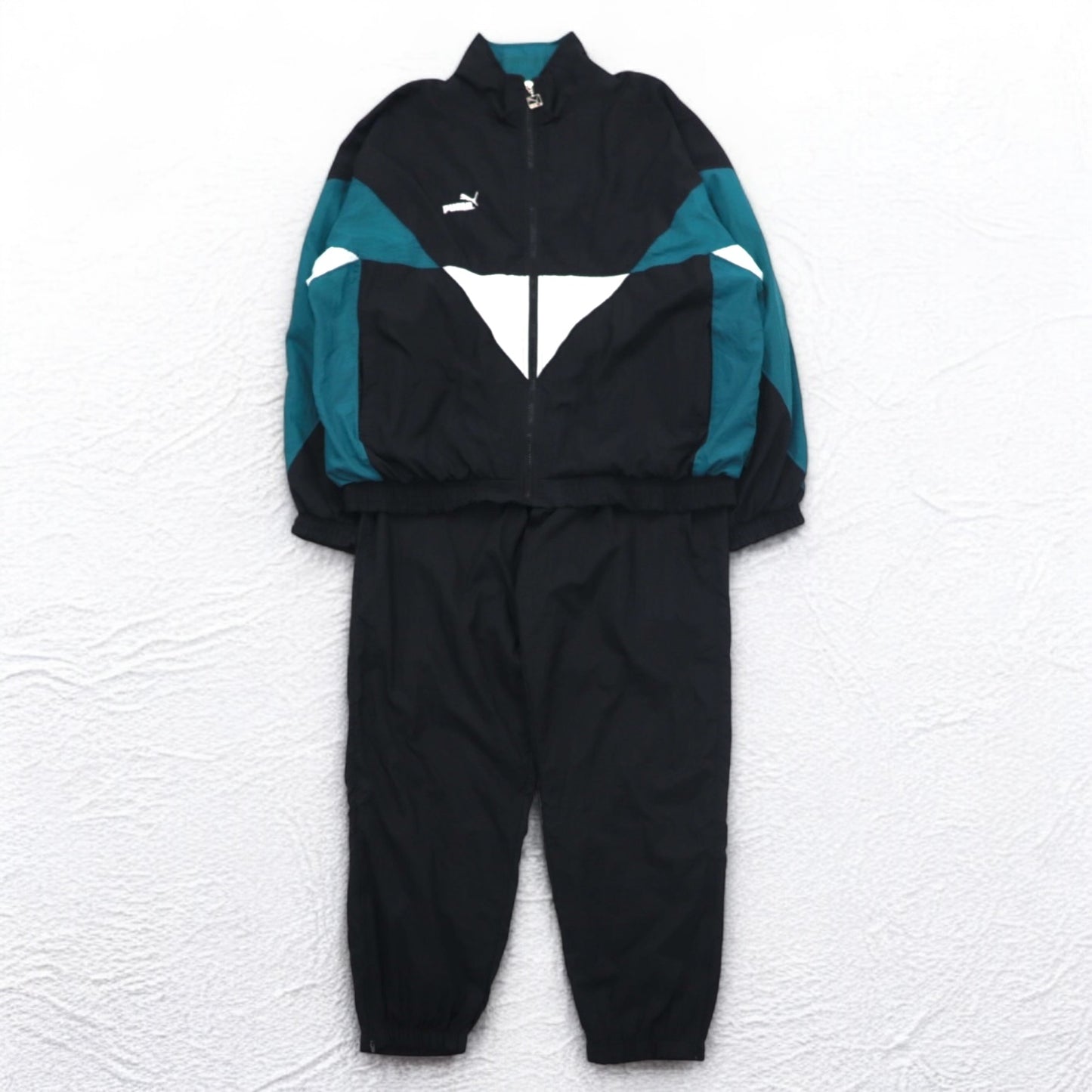 PUMA 90s Track Jacket Jersey Set L Black Nylon