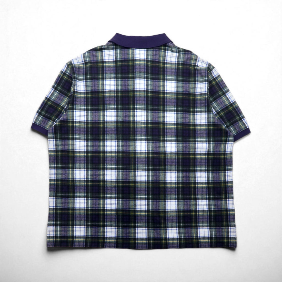Polo by Ralph Lauren 90年代 ビッグポニー刺繍 ポロシャツ 3XL ネイビー グリーン チェック 未使用品