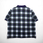 Polo by Ralph Lauren 90年代 ビッグポニー刺繍 ポロシャツ 3XL ネイビー グリーン チェック 未使用品