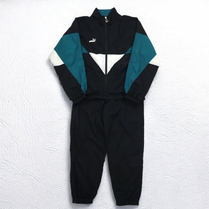 PUMA 90s Track Jacket Jersey Set L Black Nylon