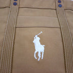 Polo Ralph Lauren tote bag in beige canvas with embroidered pony.