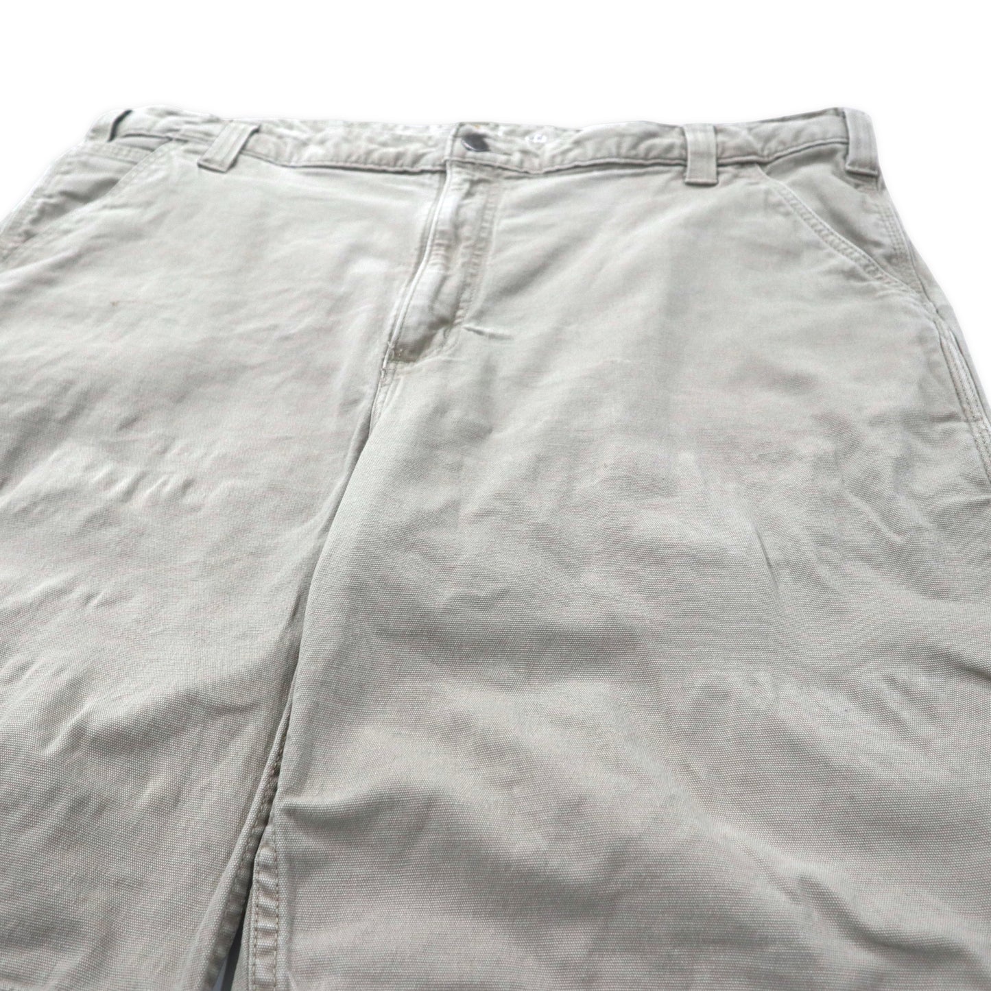 carhartt ショート ワークパンツ ハーフパンツ 42 ベージュ コットン relaxed fit ビッグサイズ