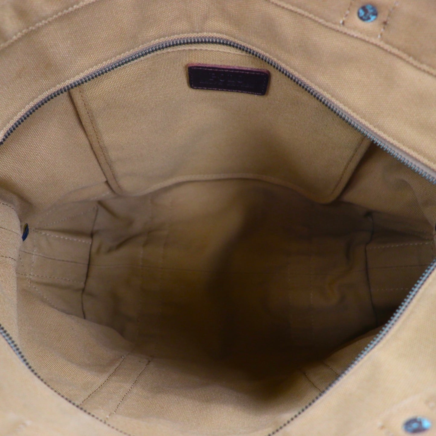 Polo Ralph Lauren tote bag in beige canvas with embroidered pony.