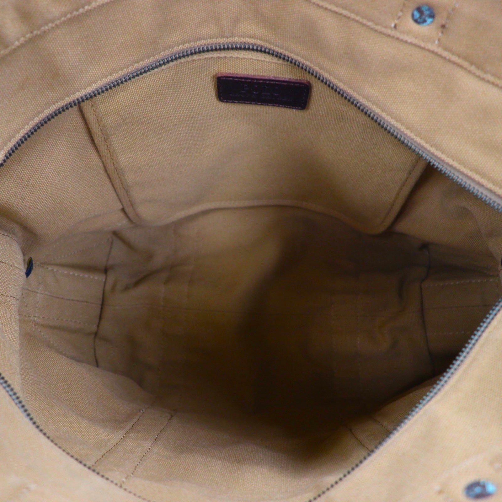 Polo Ralph Lauren tote bag in beige canvas with embroidered pony.