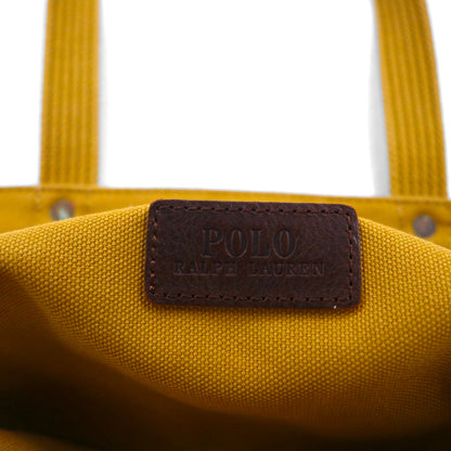 Polo Ralph Lauren tote bag in beige canvas with embroidered pony.