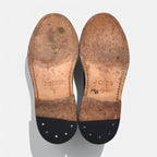 J.Crew Wingtip Full Brogue Dress Shoes, Size 27cm, Brown Leather with Medallion Detail, 55740