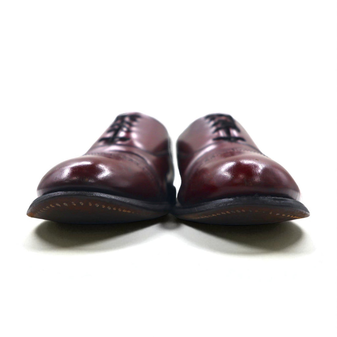 BOSTONIAN Straight Tip Dress Shoes, Size 27.5cm, Cap Toe, Medallion Leather Shoes