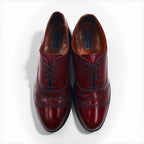 BOSTONIAN Straight Tip Dress Shoes, Size 27.5cm, Cap Toe, Medallion Leather Shoes
