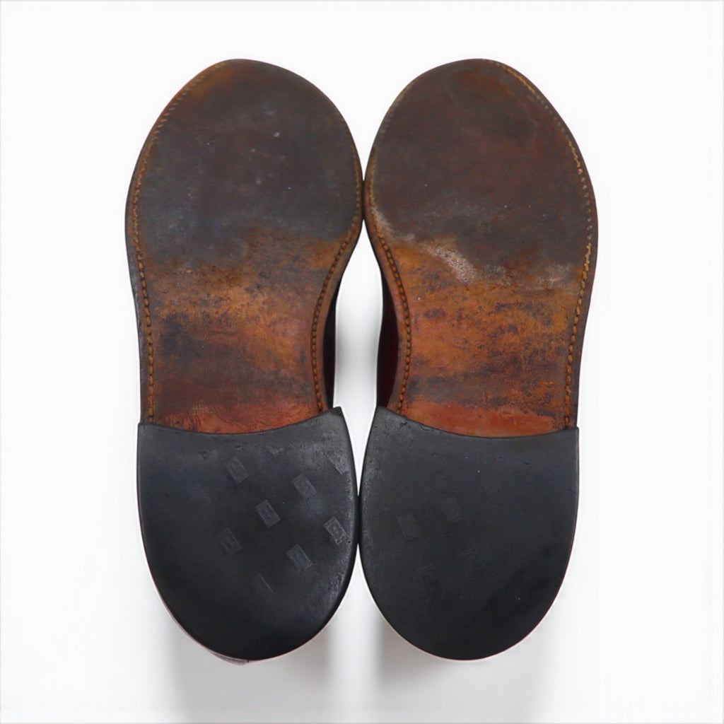 BOSTONIAN Straight Tip Dress Shoes, Size 27.5cm, Cap Toe, Medallion Leather Shoes
