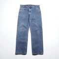 Levi's 90s Made in USA 505 Straight Denim Pants, Size L, Indigo Blue, Zipper Fly, 505-4891
