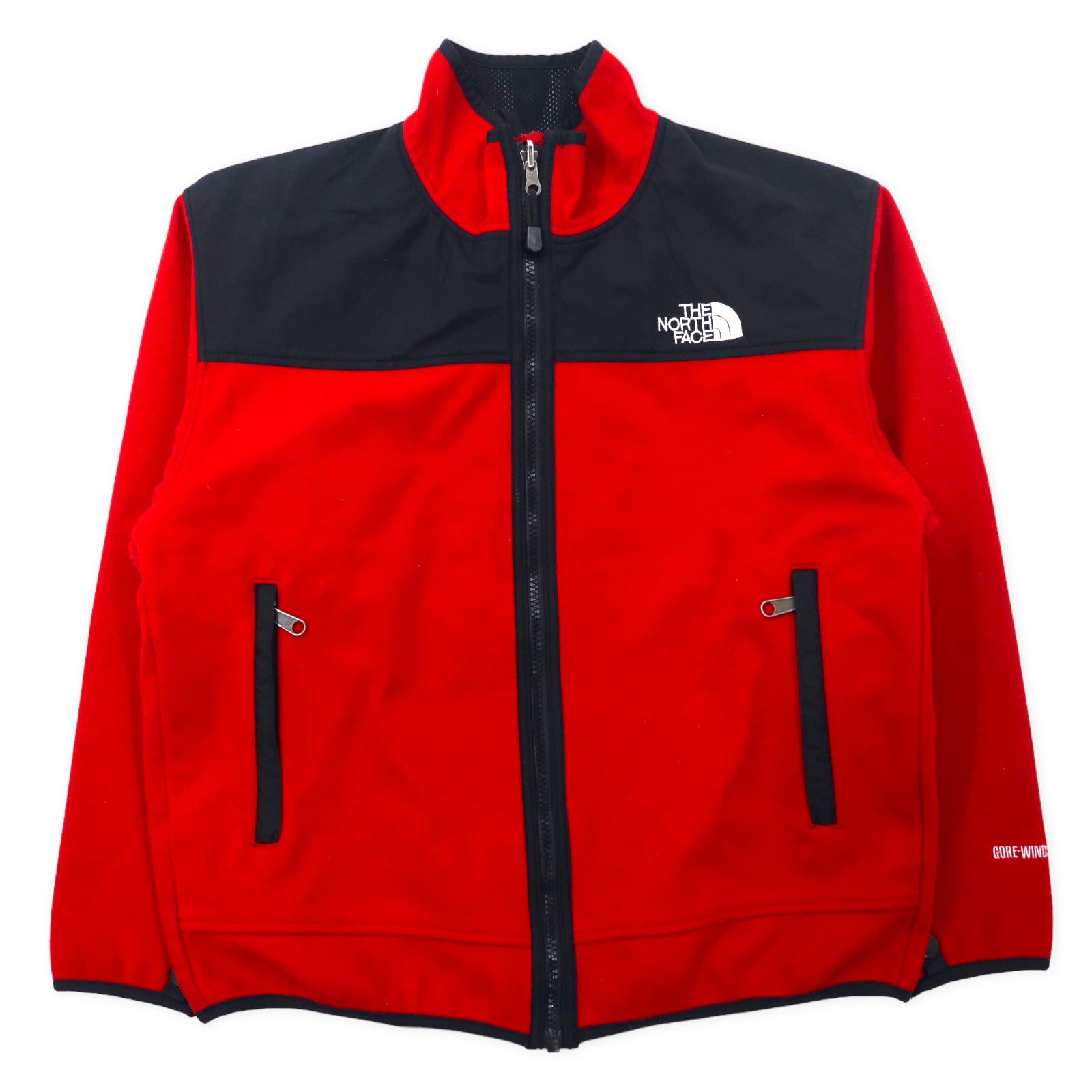 日本然リトテ-古着オンライン-THE NORTH FACE 90年代 フリースジャケット S レッド ブラック ゴアウインドストッパー GORE WINDSTOPPER NL-3501 日本製-THE NORTH FACE 90's FLEECE Jacket S Red Black Goo Rind Stopper Gore Windstopper NL-3501 Japan MADE